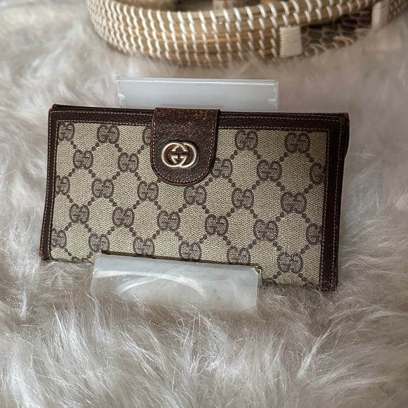 Gucci Handbags - Gucci Coated Canvas GG Long BiFold Wallet